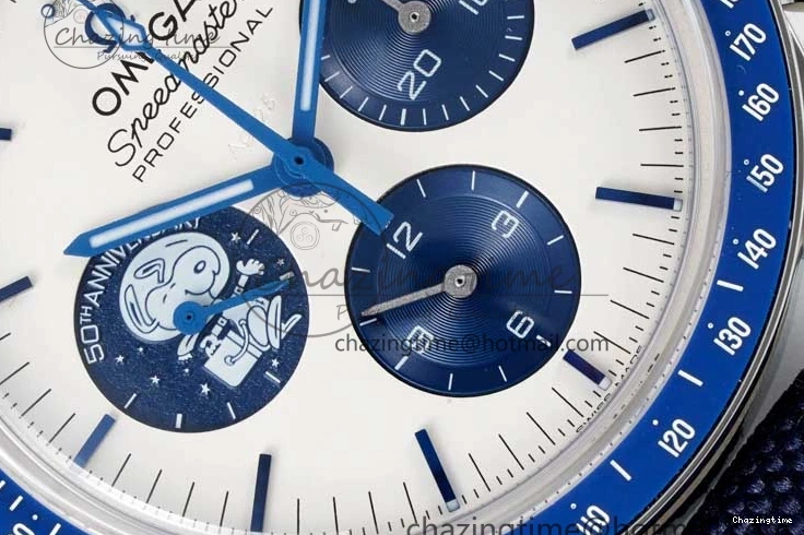 0816 QuickDry Speedmaster Professional “Silver Snoopy Award” 50th Anniversary GSF 1:1 Best Edition A7750(Mod) 7863